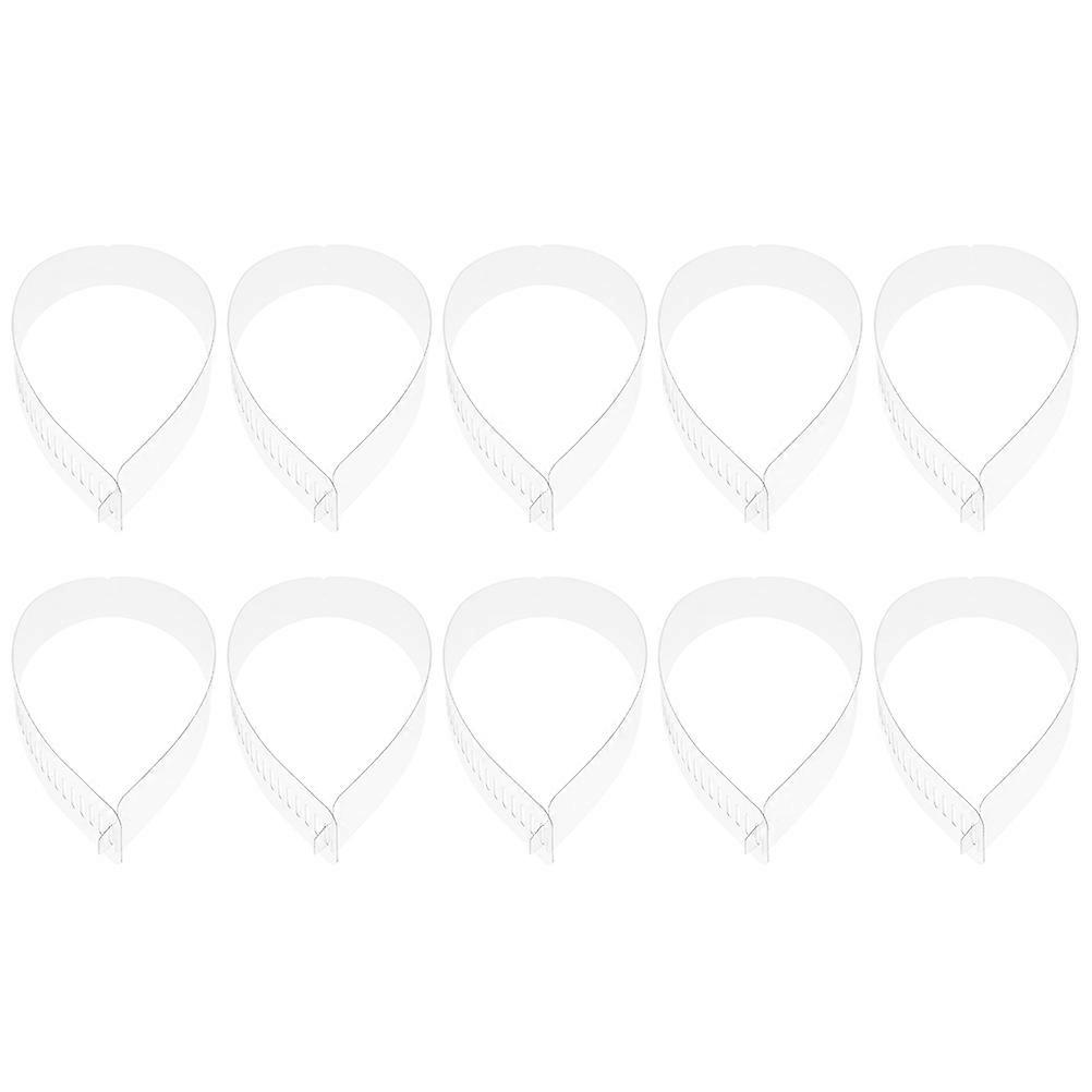 50 Pcs Practical Collar Fixing Strips Collar Fixer Plastic Shirt Collar Strips