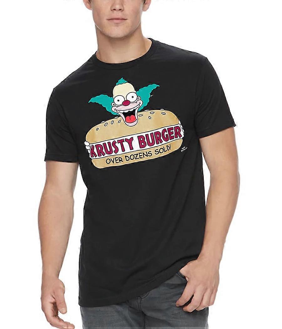 Simpsonlar Krusty Burger Siyah Tişörtgdgaw101