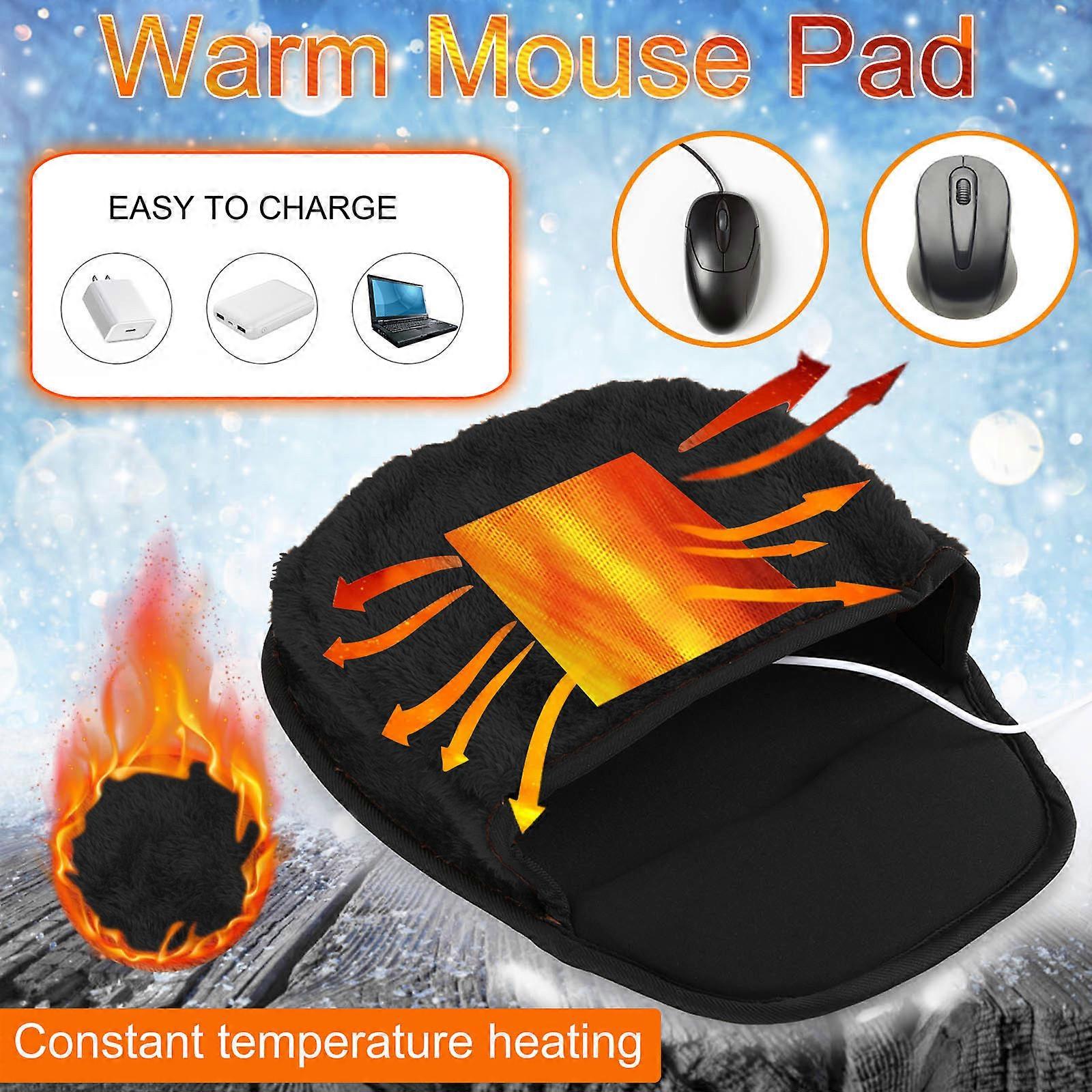 USB Chauffant Tapis De Souris Souris Chauffe-Mains Avec Protège-Poignet Chaud Hiver
