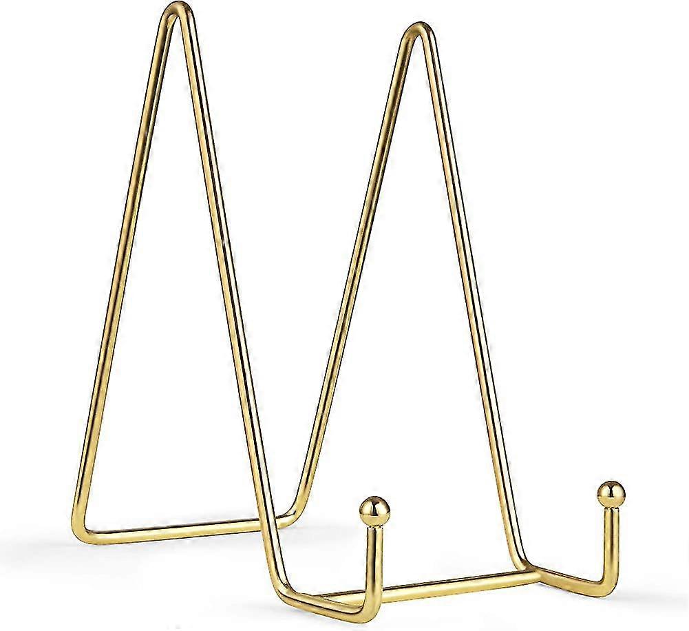 6 Inch Display Stands For Qucyy Plate- Gold Iron Easel Plate Holder Display Stands