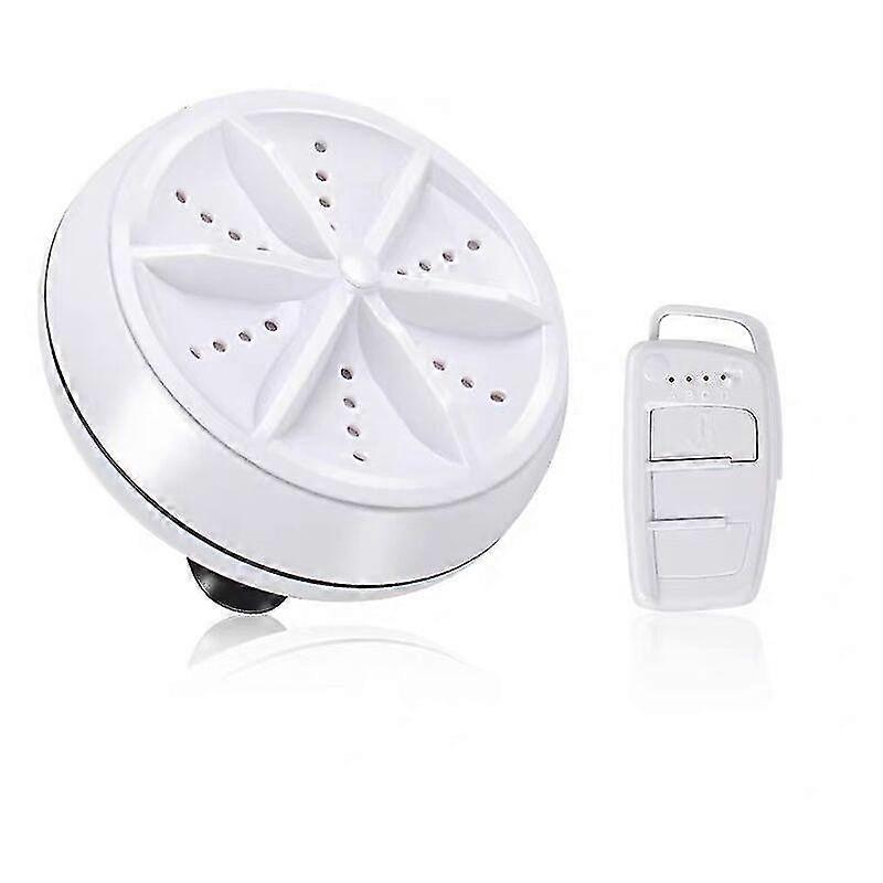 Multifunctional Ultrasonic Washing Machine Round Mini Portable Cleaning Tool1pcs Type B With Usb Plug