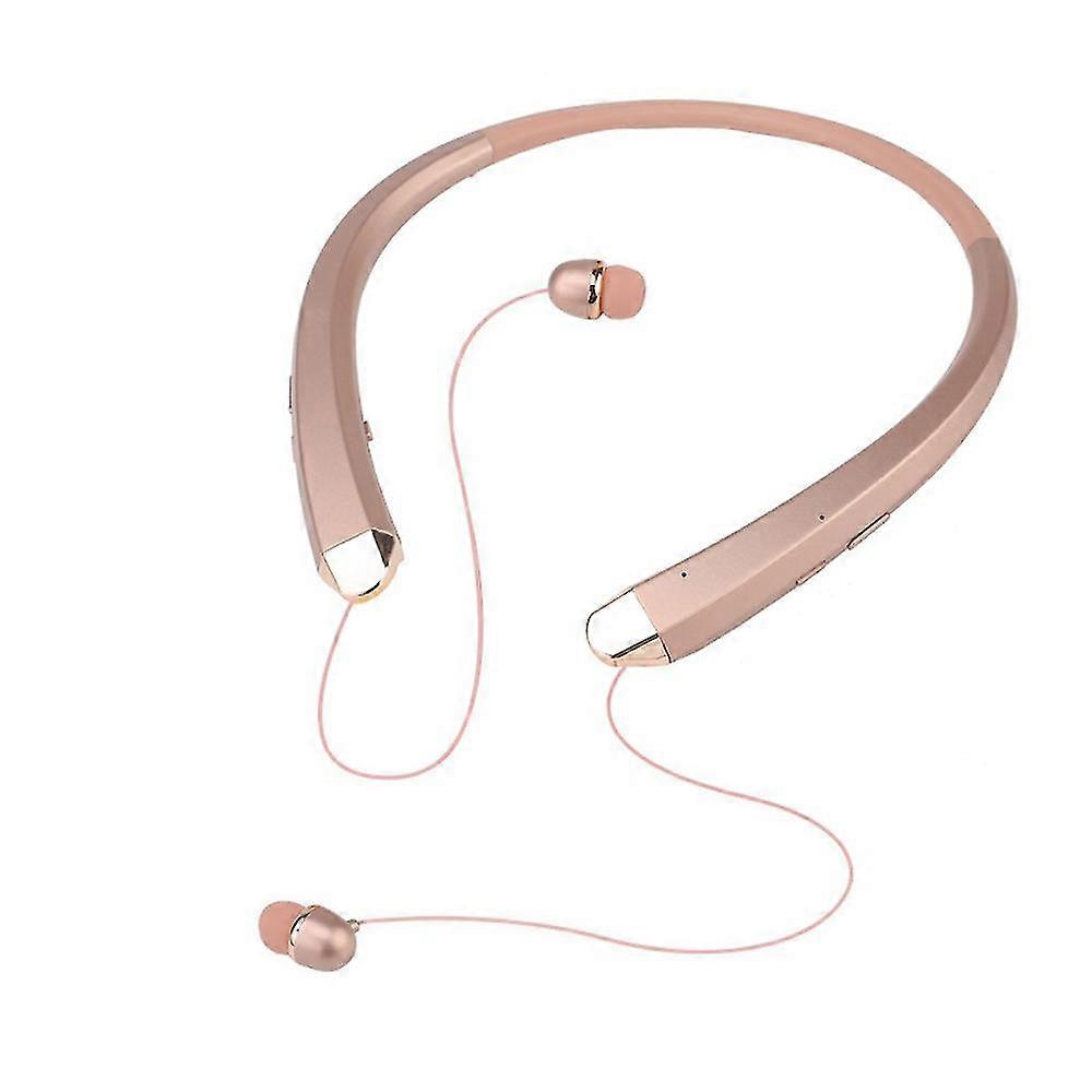 Upgraded Wireless Neckband Headset With Retractable Earbuds