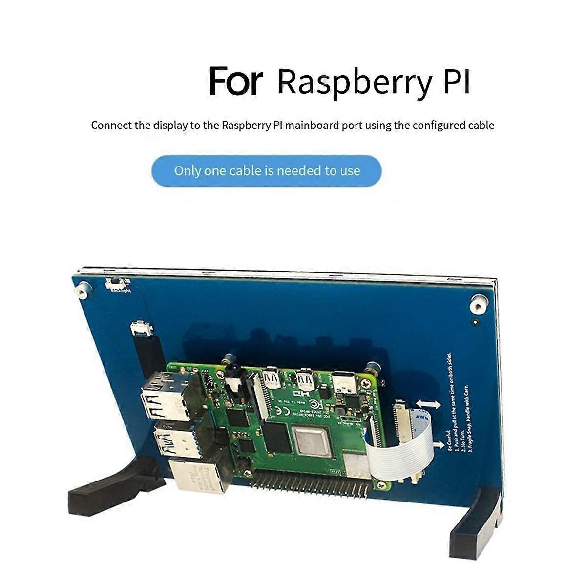 Do 4B/3B+ pojemnościowego wyświetlacza dotykowego 5-calowy wyświetlacz HD IPS z interfejsem Drive-Free, B