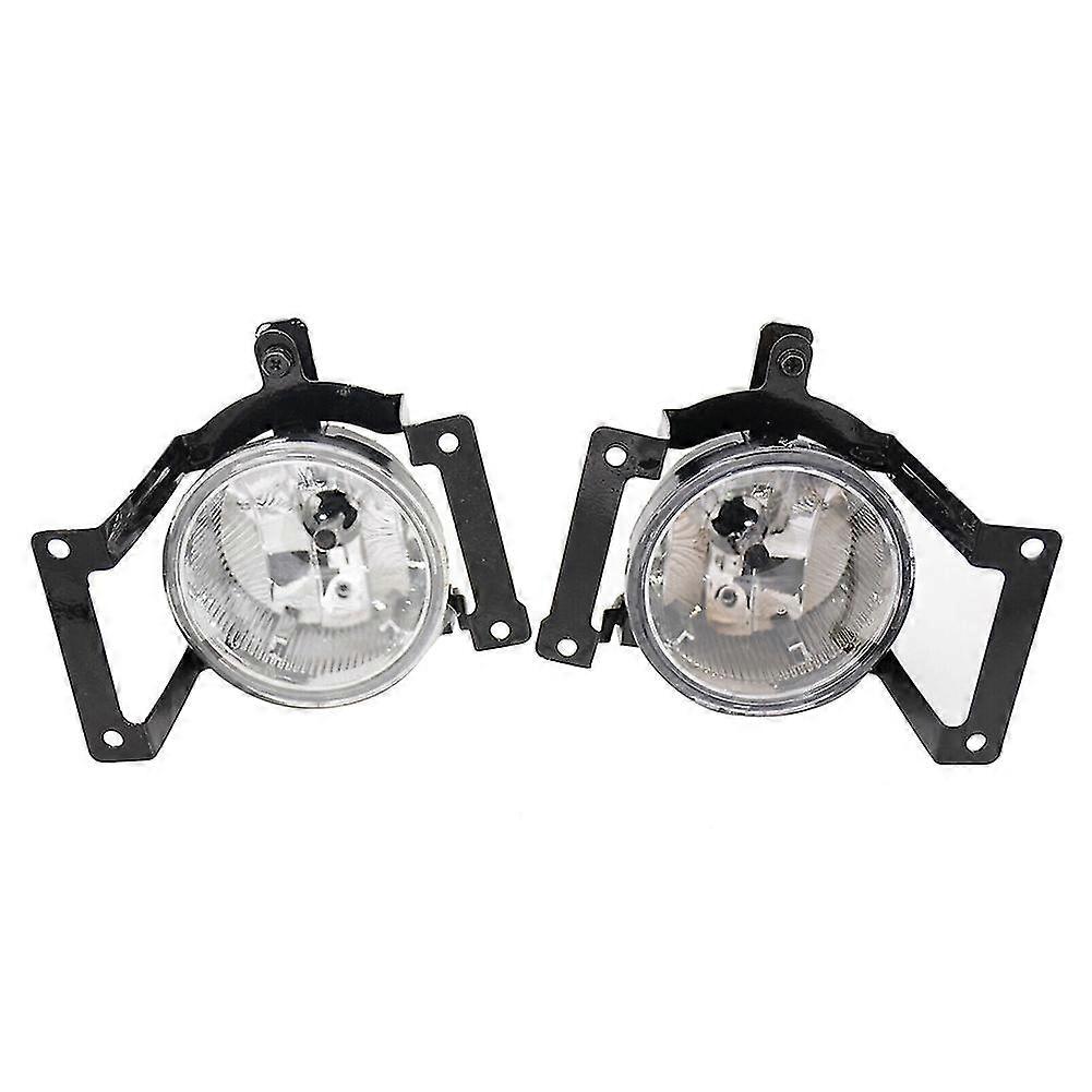 1pair Car Front Bumper Fog Lights Assembly Driving Lamp Foglight With Bracket For 2005-2009