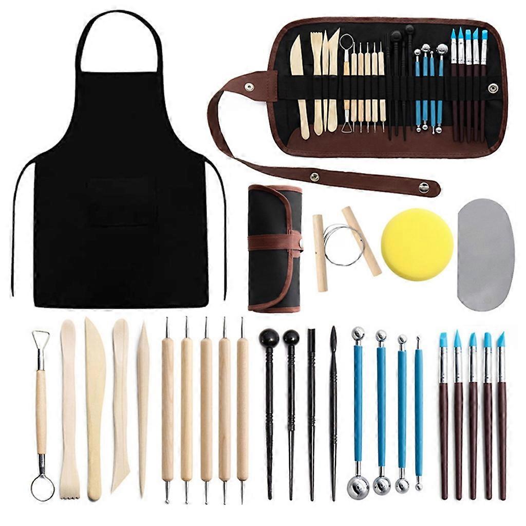 28 Pieces Pottery Clay Sculpting Tools Sculpting Clay Tools Clay Sculpting Tools DIY Ceramics Tool for Pottery Sculpture