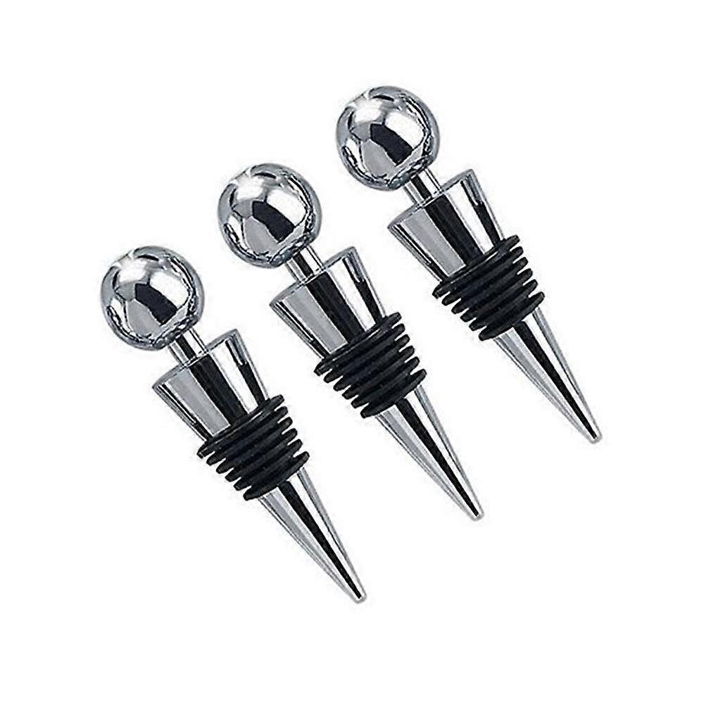 3pcs Bottle Stopper for Wine Collection Red Wine Champagne