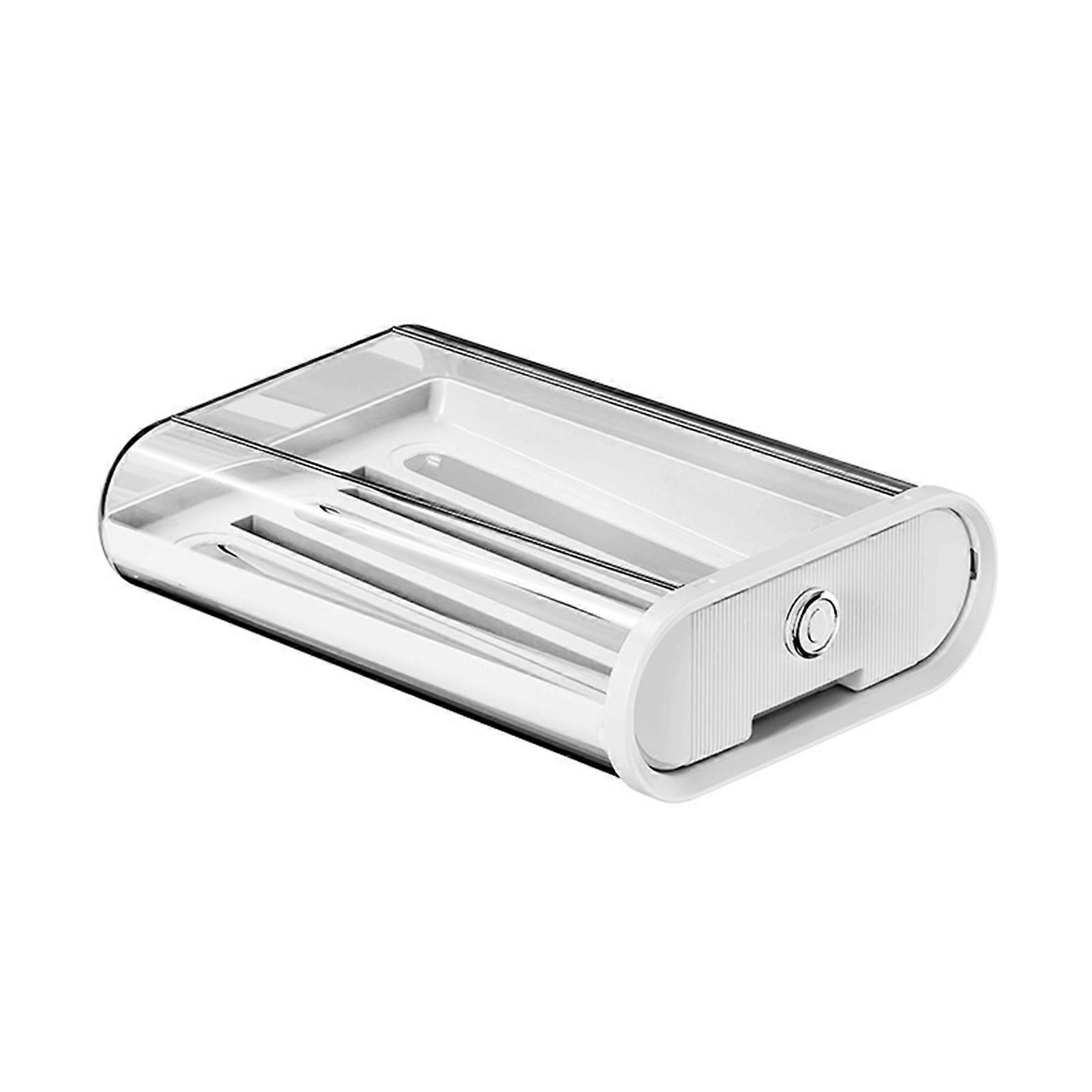 Egg Storage Box Transparent Visible Easy Access Large Capacity Wide Opening Space Saving Food Grade Drawer Rolling Type Fridge Egg Holder Kitchen Acce