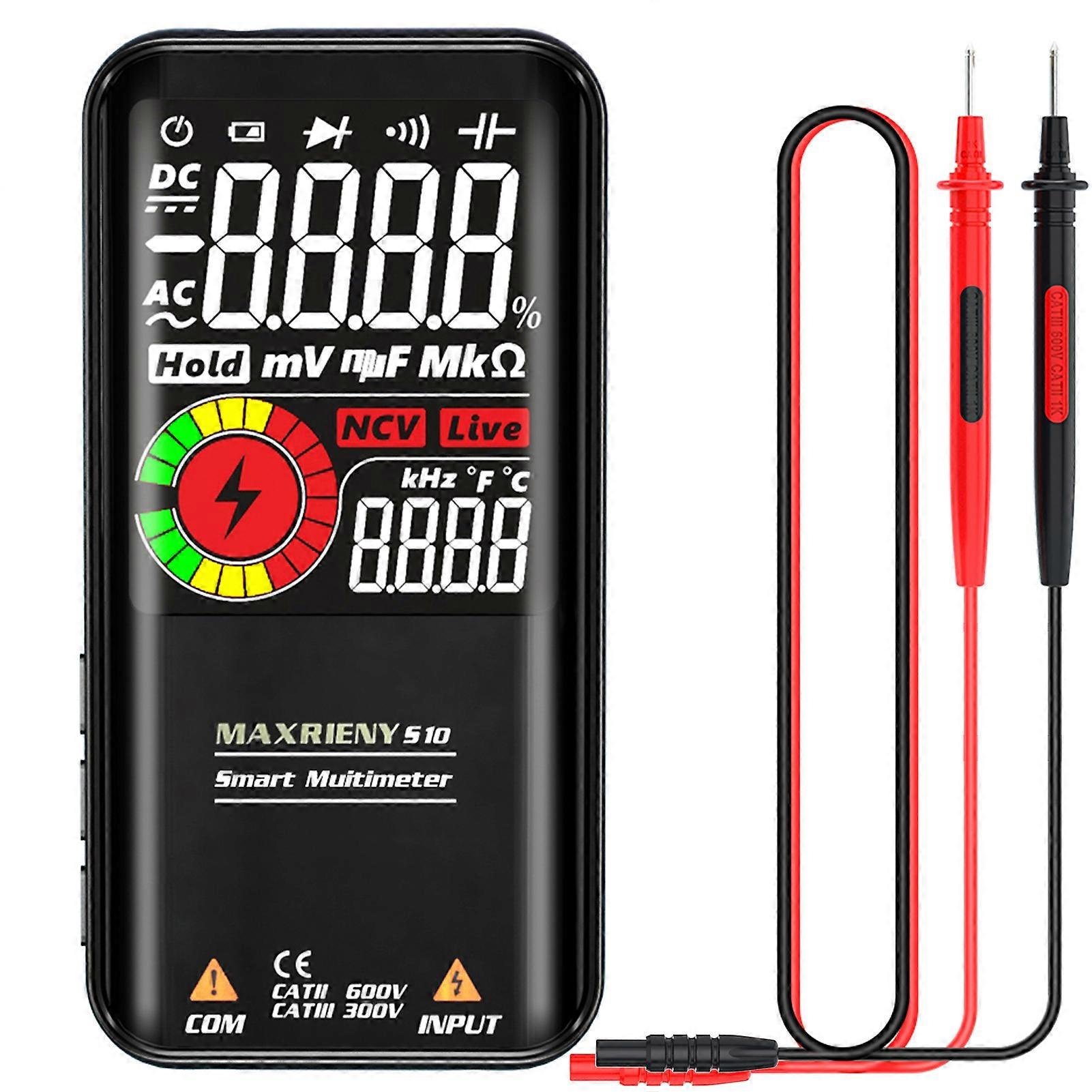 S10/S11 Digital Multimeter Temperature NCV Voltage Resistance Capacitance Frequency Duty Ratio Diode Continuity Test Function