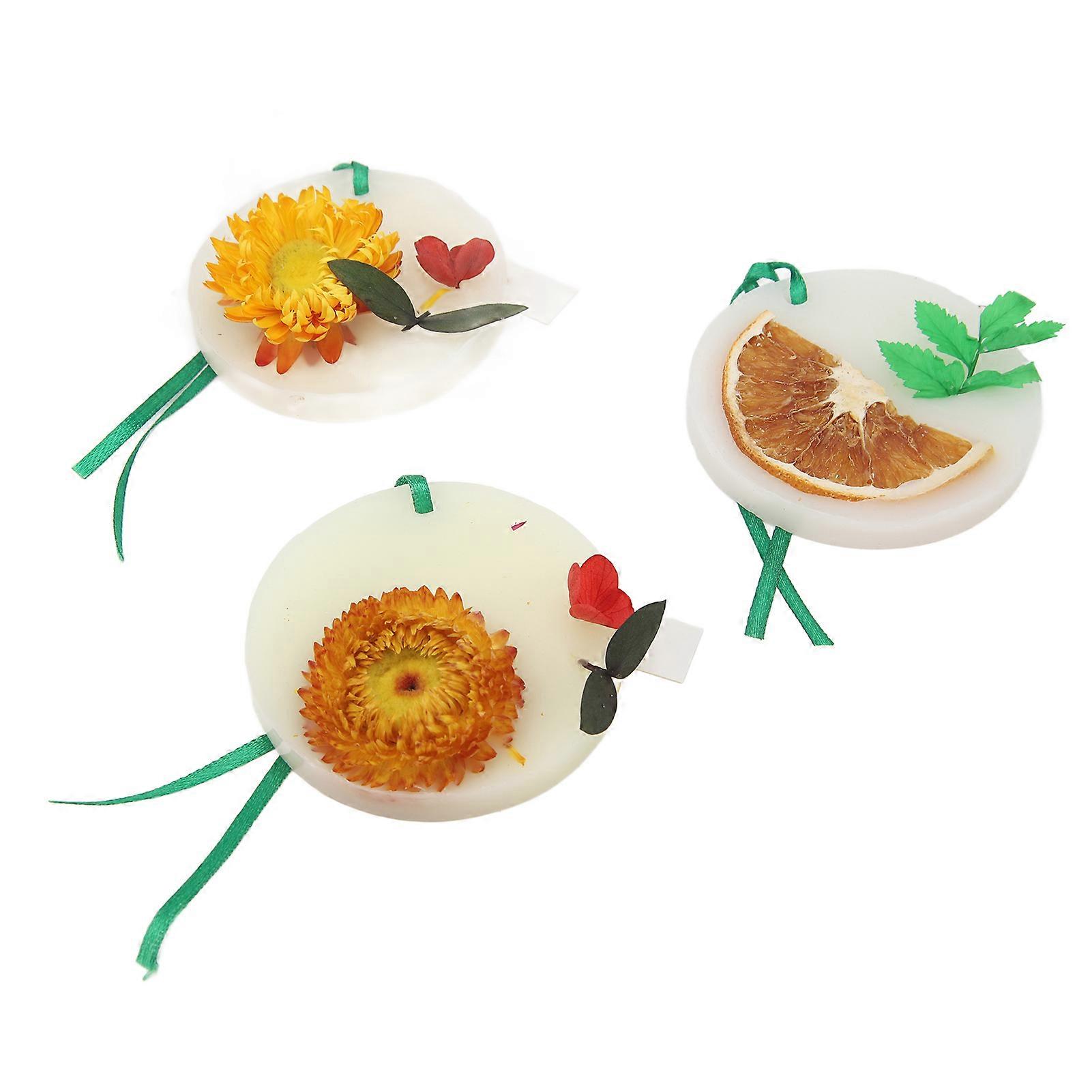 Aromatherapy Wax Tablet Round Shape Hanging Fragrance Solid Aroma Wax Tablet for Bedroom