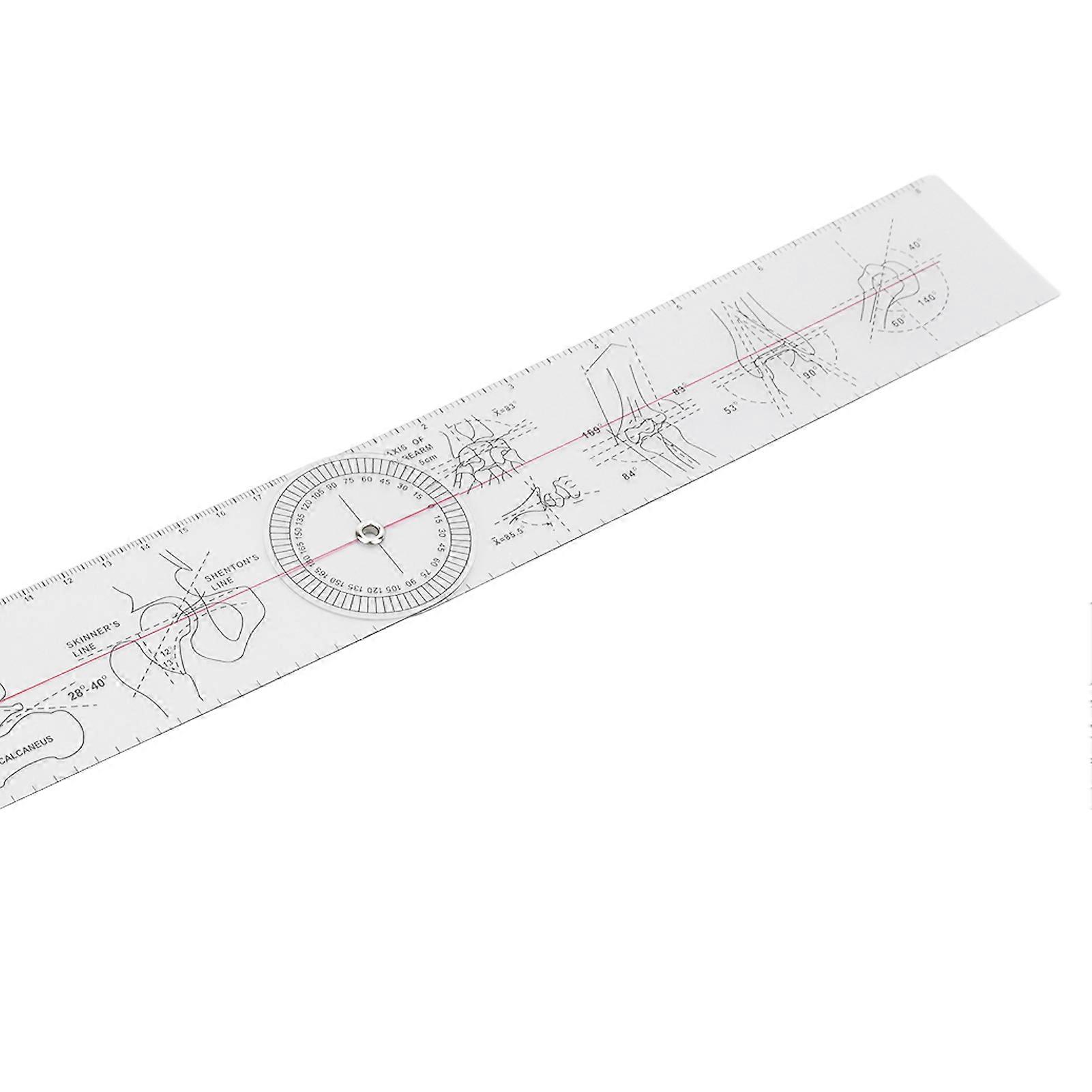 PVC Goniometer Angle Ruler 360 Degree Measure Joints Motion Range for ...