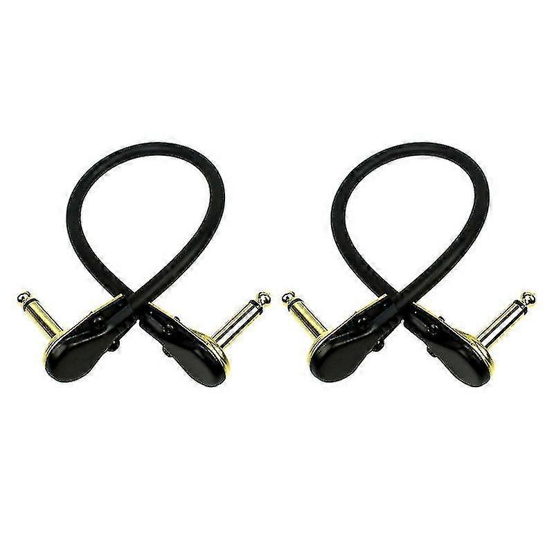 2pcs Practical Guitar Instrument Effector Cable Guitar Effect Connecting Wire