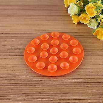Baby Kids Anti-Slip Suction Mat Double-Sided Plate Bowl Cutlery Placemat Orange
