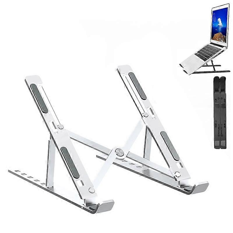 Portable Mini Laptop Stand, Double Layer Vertical, Folding Cooling, Computer Stand Desktop