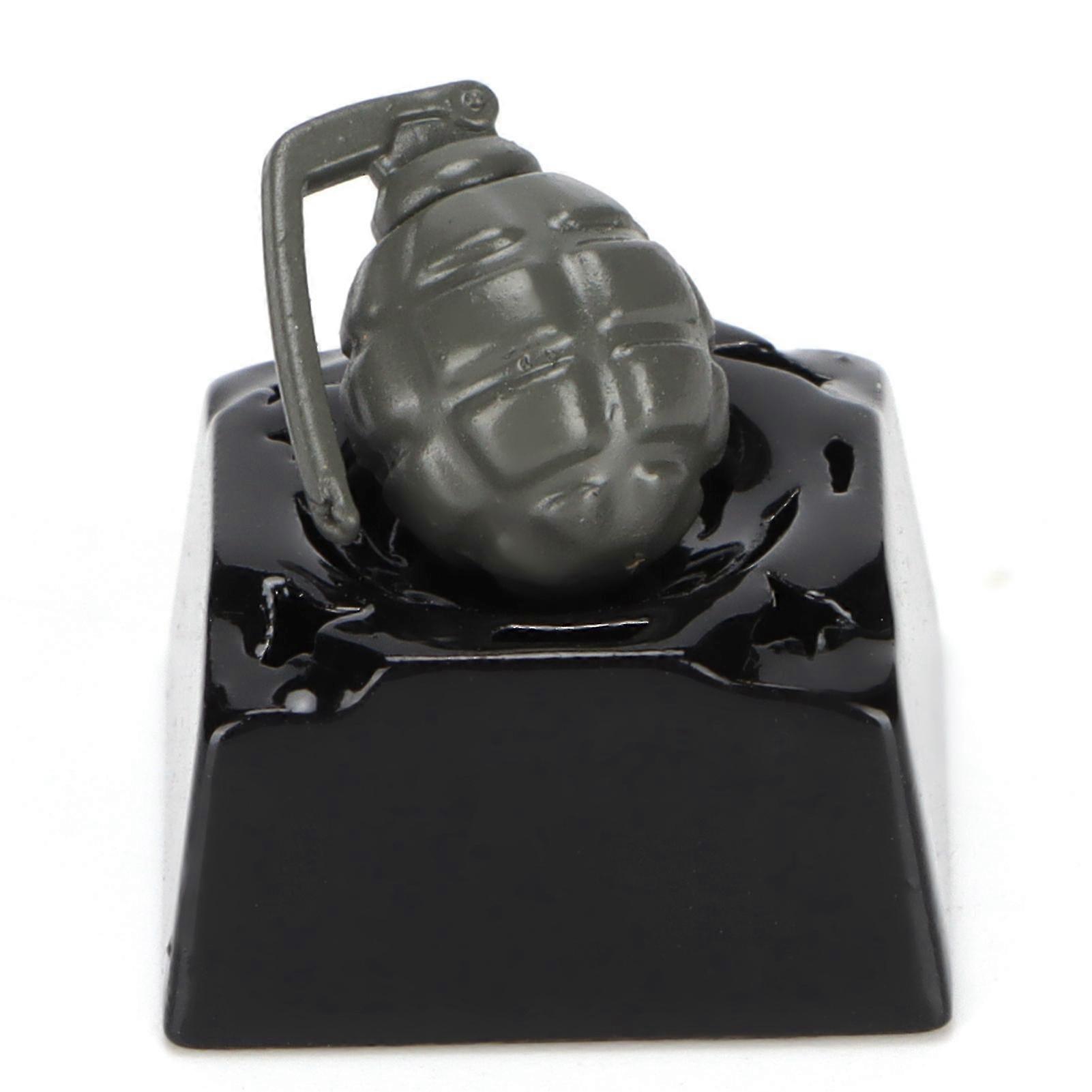 Grenade Shape Translucent Aluminum Alloy Decorative Keycap for Mechanical Keyboard