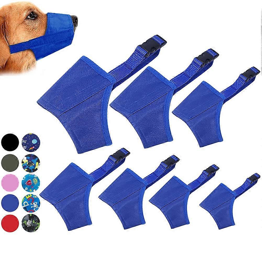 7pcs Dog Muzzles Anti Barking Adjustable Soft Comfortable