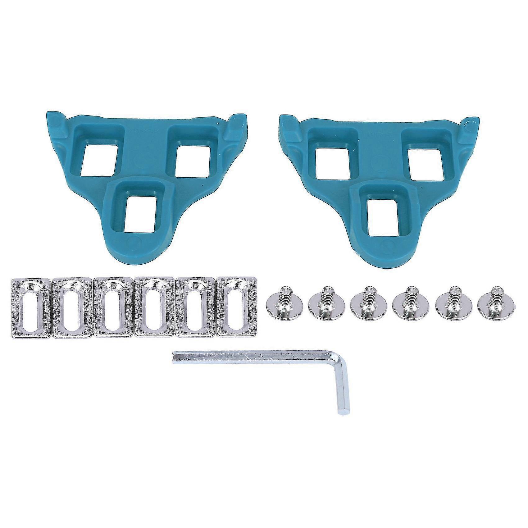 6 Rennrad-Cleats Set Selbstsichernde Fahrradpedale Lock Cleats für Spd System Schuhe Float Radfahren