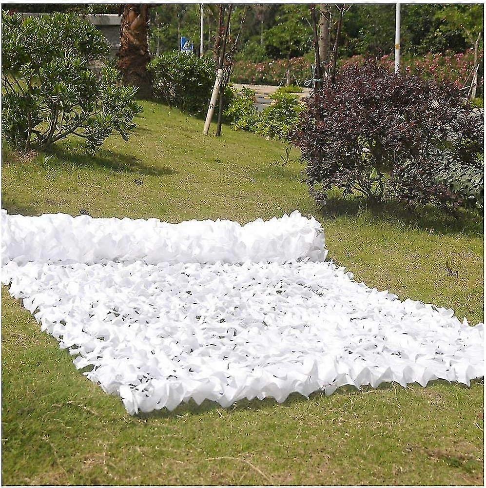Garden Shade Netting, Camouflage Shade Netting Sun Awning Tent Canopy Insulation For Hidden Greenhouse Garden,double Layer,white,2x8m