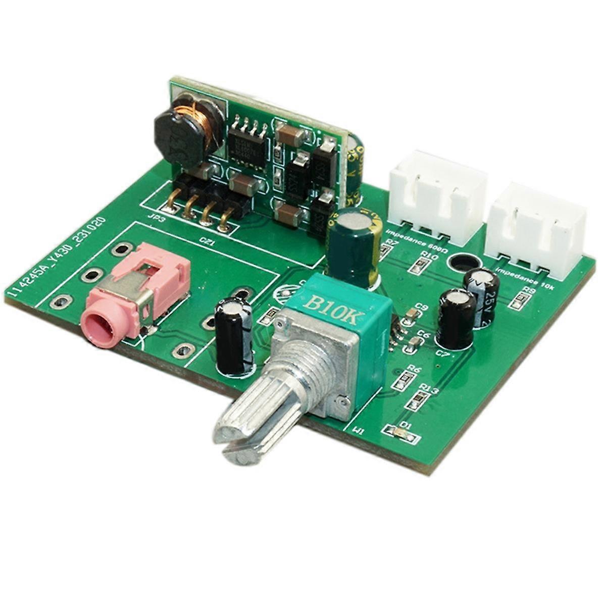 Dynamic Microphone Capacitor Amplifier Preamplifier Mic Small Signal Amplification Circuit Module 3.5mm Interface