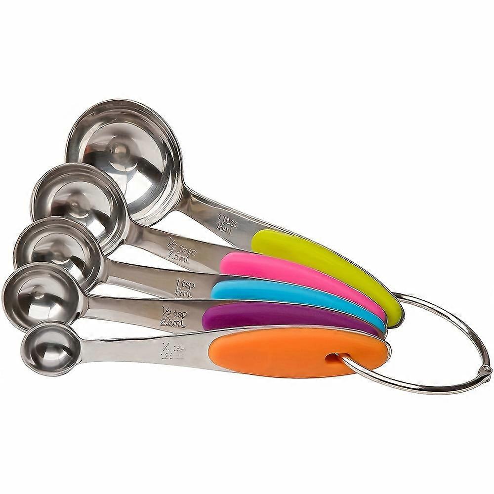 5/8/10/13pcs/set Measuring Cups And Measuring Spoons Set, Multifunctional Stainless Steel Measuring Spoon With Silicone Handle, Nesting Measuring Cup,