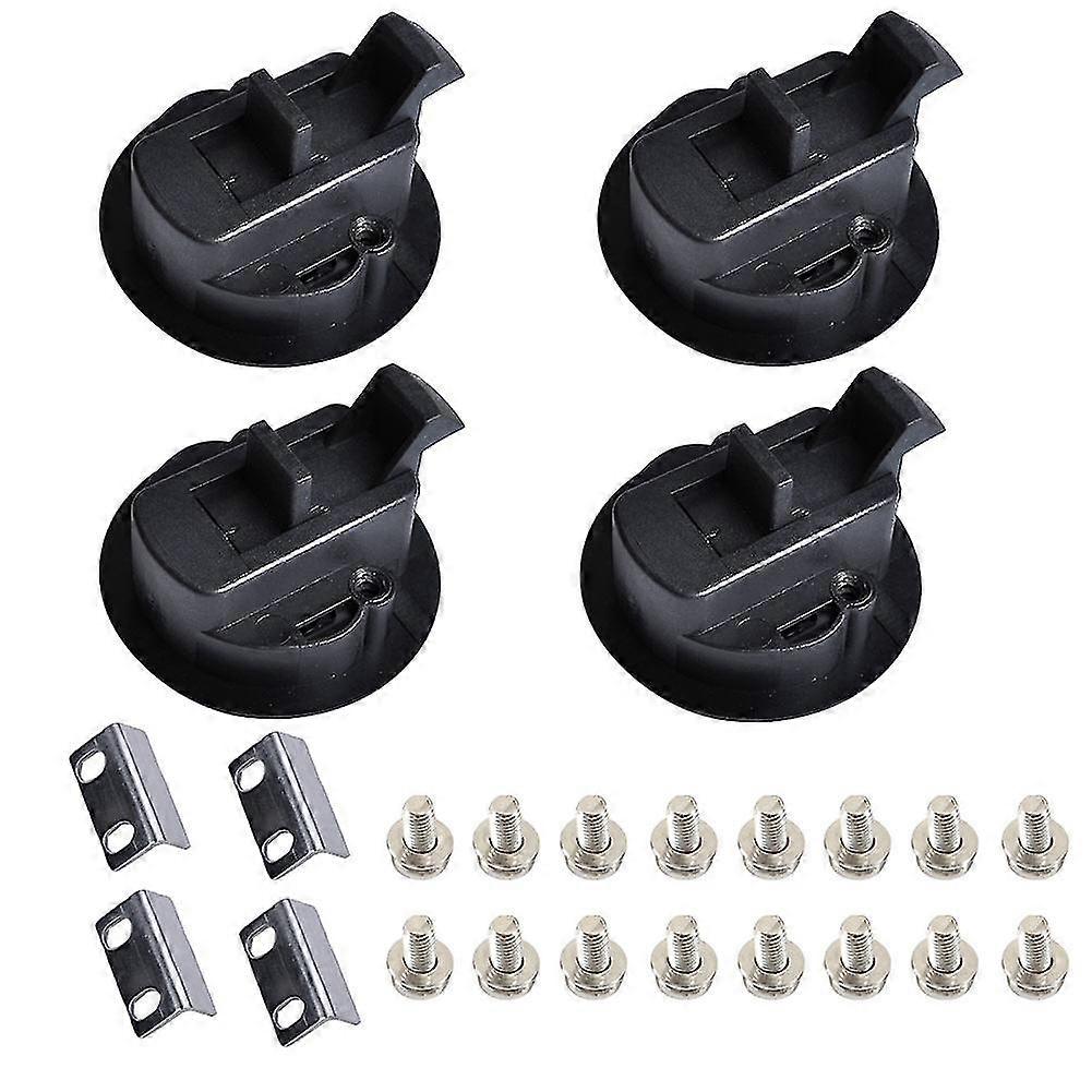 4pcs Door Cabinet Durable Hardware Hatch Deck Flush Pull Slam Latch For RV Boat