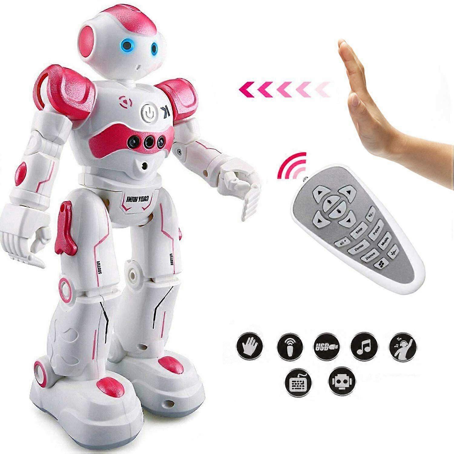 Robot Toy For Children, Rc Toy With Gesture Sensor, Interactive Recordable Programmable Robot Gift