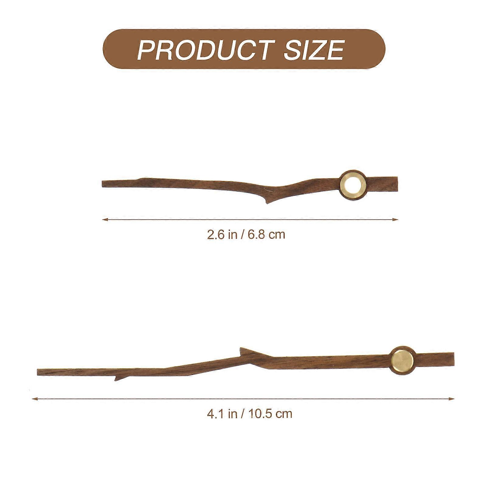 5 Sets Wooden DIY Clock Pointer Plate Replacement Clock Movement Part Clock Hand