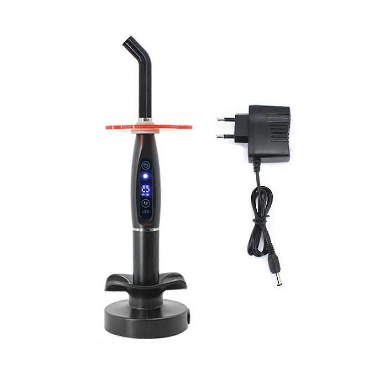 Adjustable Led Wireless Curing Light Dental Device Dental Polymerized Resin Dentistry Cured Lamp Machines Black Eu Plug