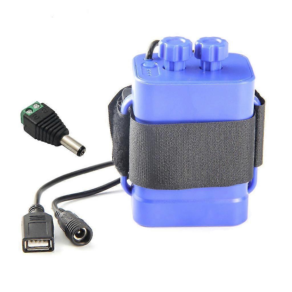 12v Waterproof Battery For Case Box With Usb Interface Support 6x 18650 Battery