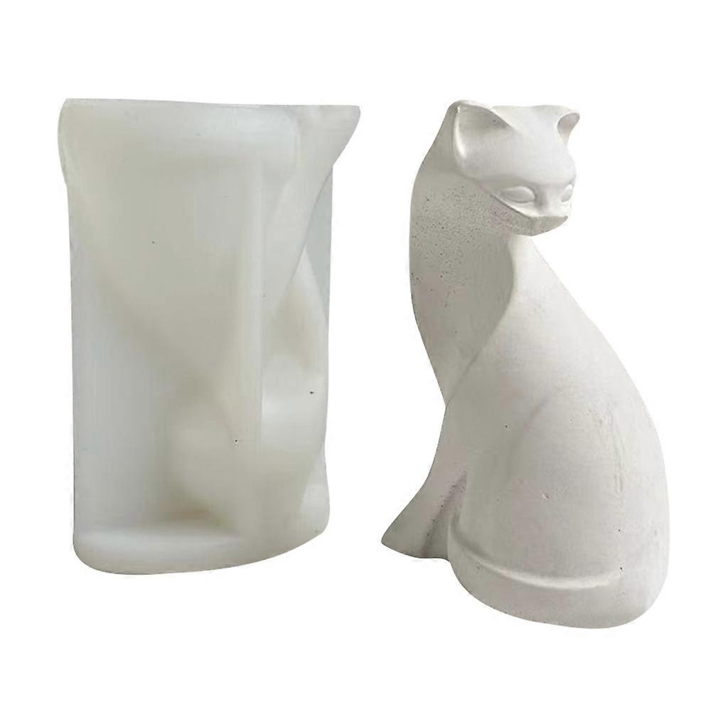 DIY Candle Tools Cute Cat Shaped Non-stick Silicone Material for DIY Candle