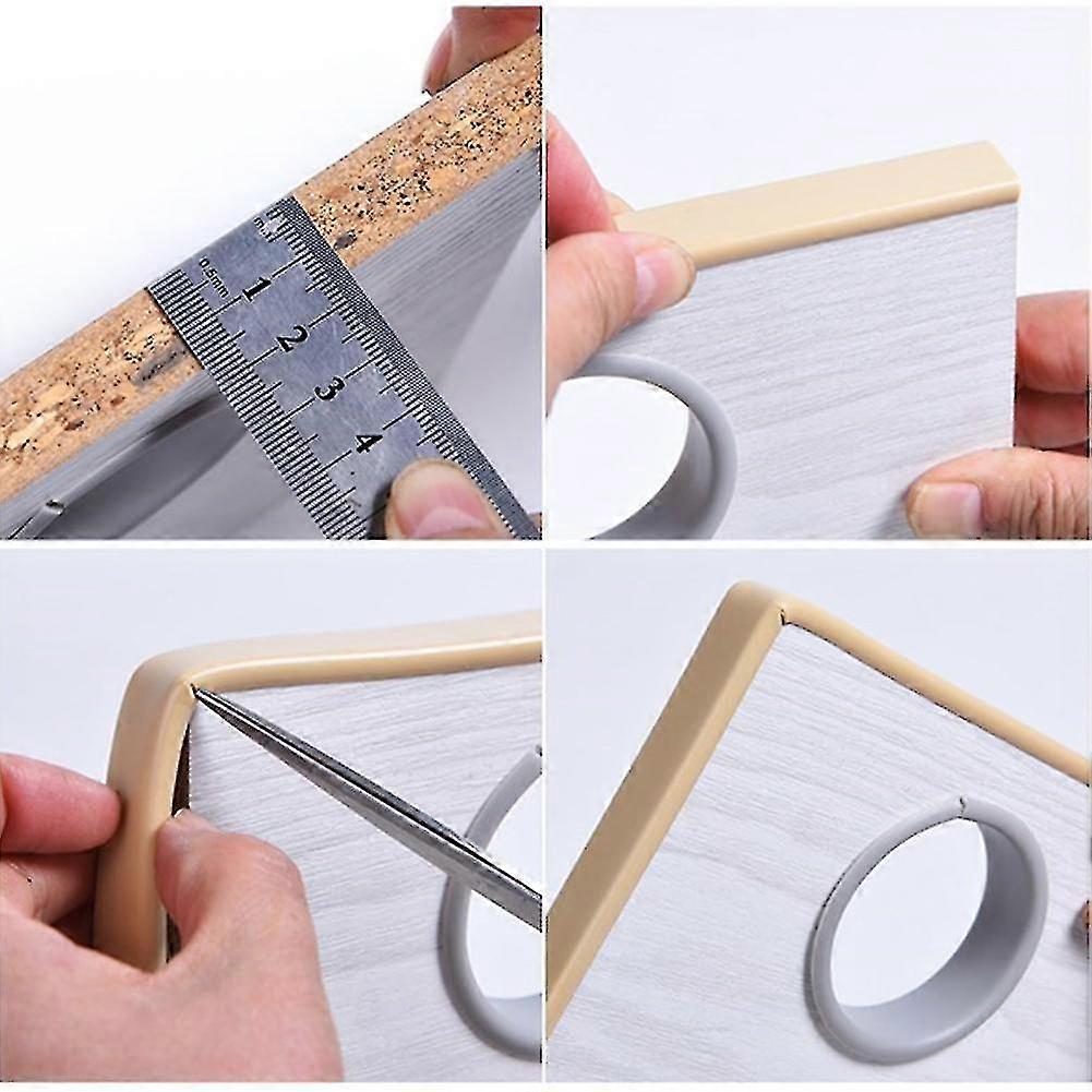 5m粘着エッジバンディングテープ家具ウッドボードキャビネットテーブルチェアプロテクターカバーU字型シールストリップ