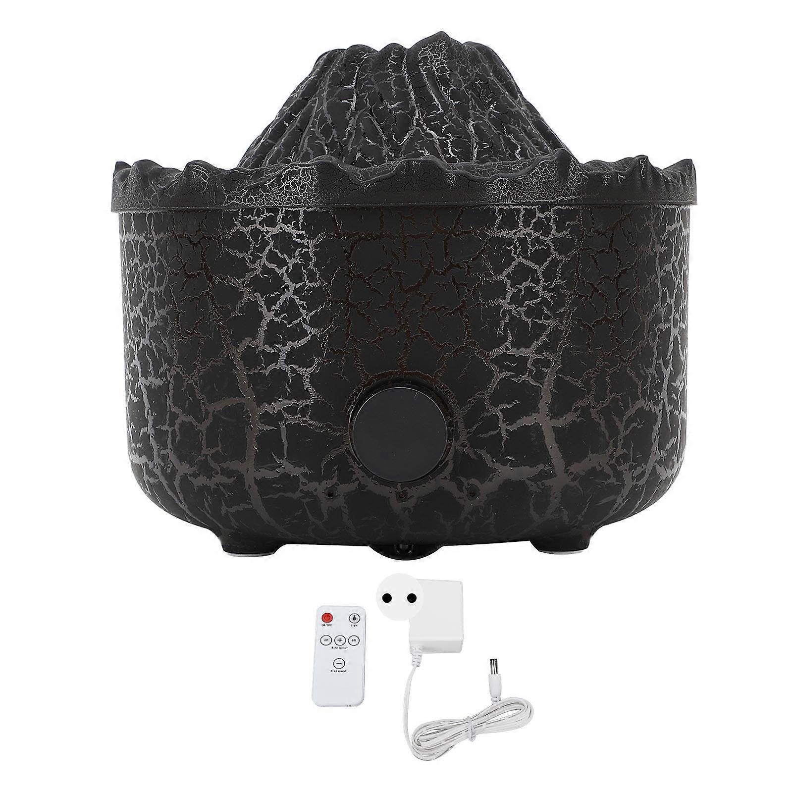 Humidifier Dual Colors Quiet Remote Control Flame Diffuser Essential Oil Diffuser Aromatherapy Machine 560ml 100240V EU Plug