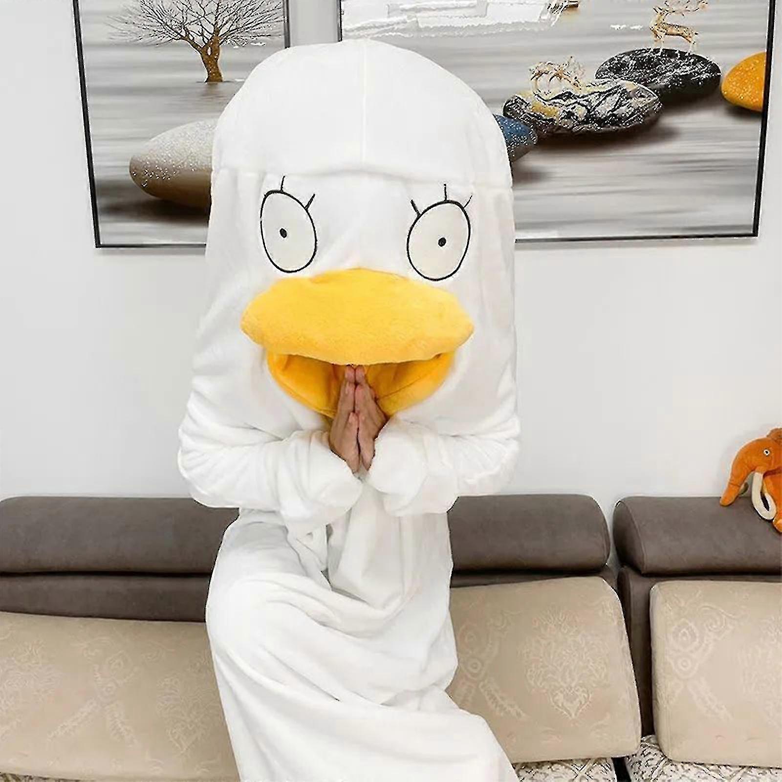 anime-cute-duck-pajamas-costume-jumpsuits-winter-polyester-adult