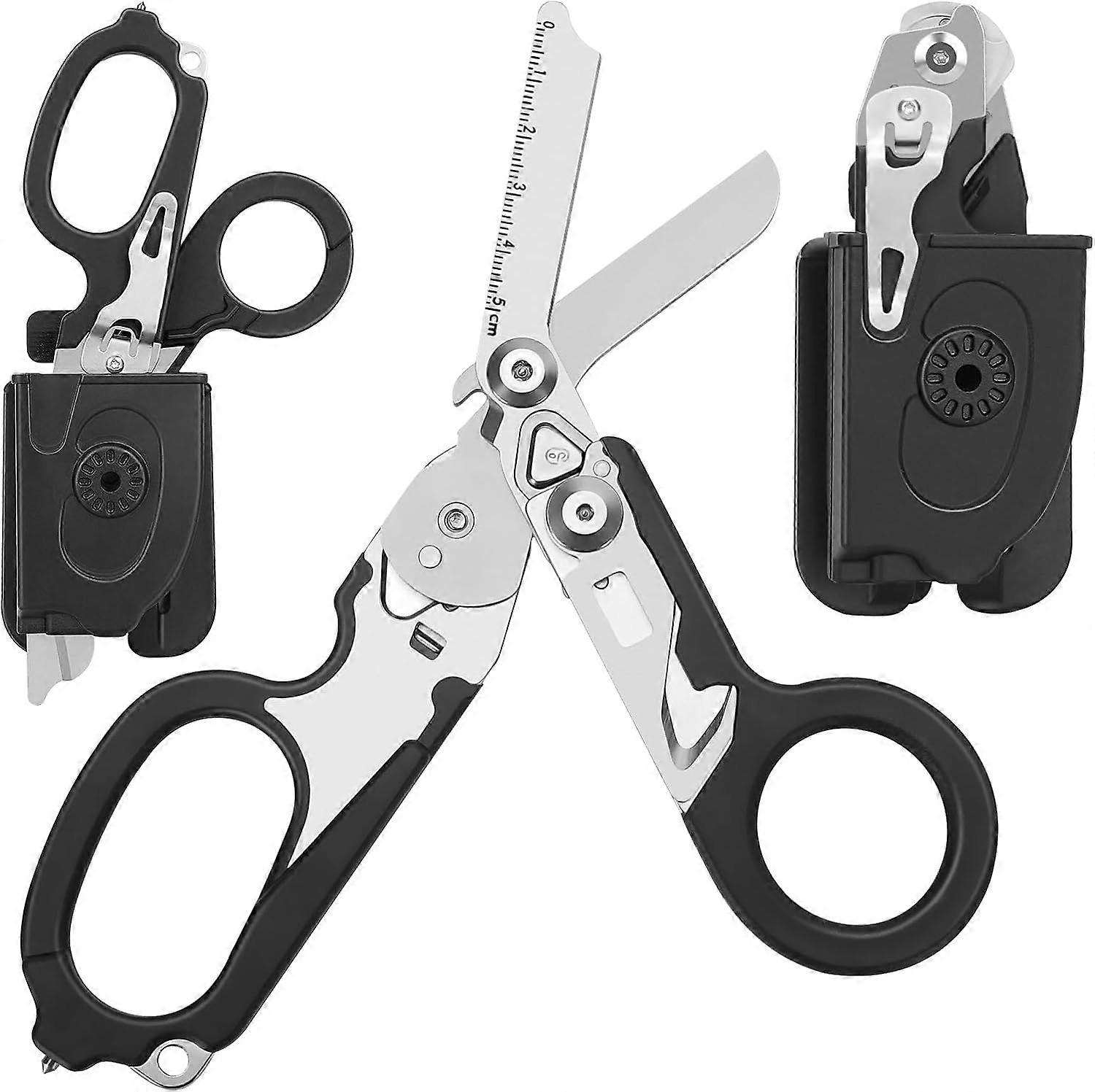 6 In 1 Response Emergency Shears, Multitool Plier Shears, Tactical Folding Pliers,100% Brand New