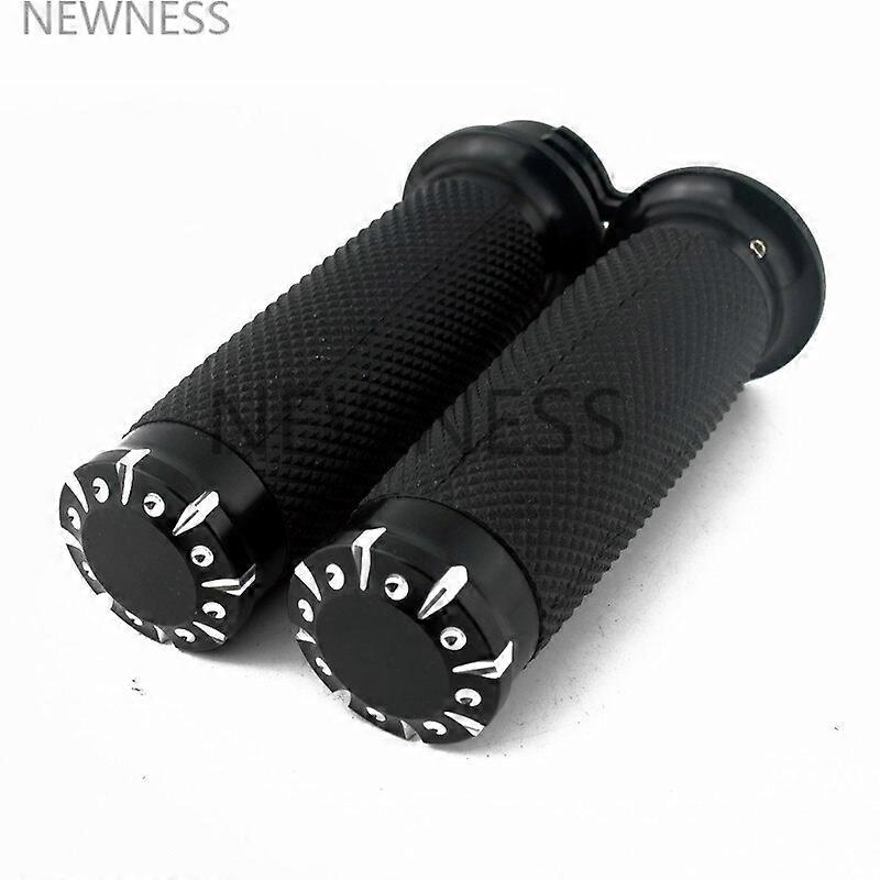thumbnail image 2 of TWOM Spike Motorcycle Handlebar Grips For Harley Davidson Road King Softail (1" Bars) 2 of 6