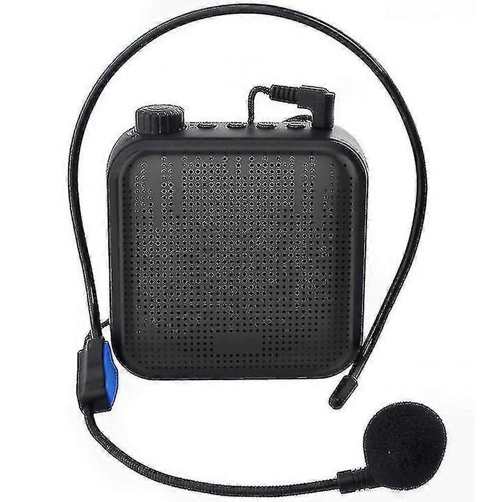 Amplificator de voce nou, sistem Pa reîncărcabil cu microfon cu fir pentru profesori, ghid turistic și multe altele (negru) JEU