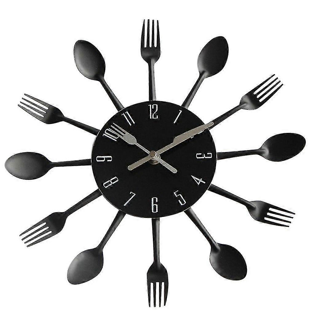 Modern Design Iver Cutlery Kitchen Utensil Wall Clock Spoon Fork Clock