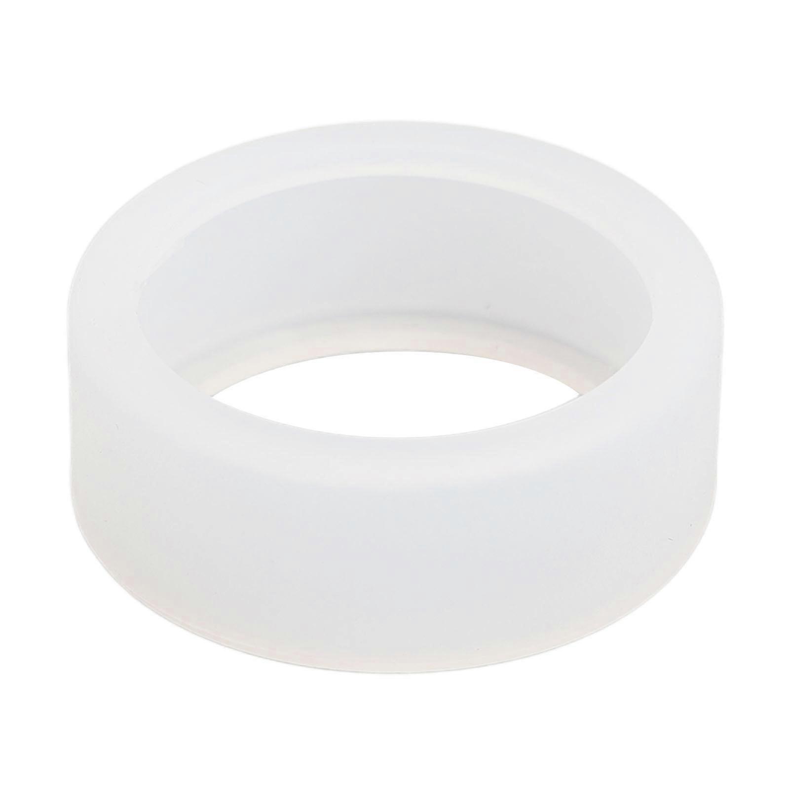 Silicone Ring Cover Multipurpose Soft Flexible Protective Scratch Resistance Smart Ring Protector Elastic Case M for Size 11 12 13 White