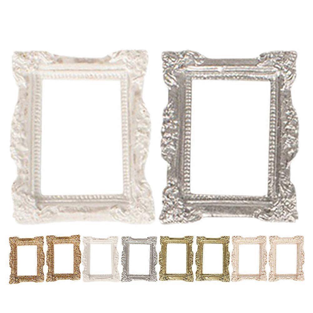 10pcs Miniature Picture Frames Antique Photography Frames Jewelry DIY Display Frames
