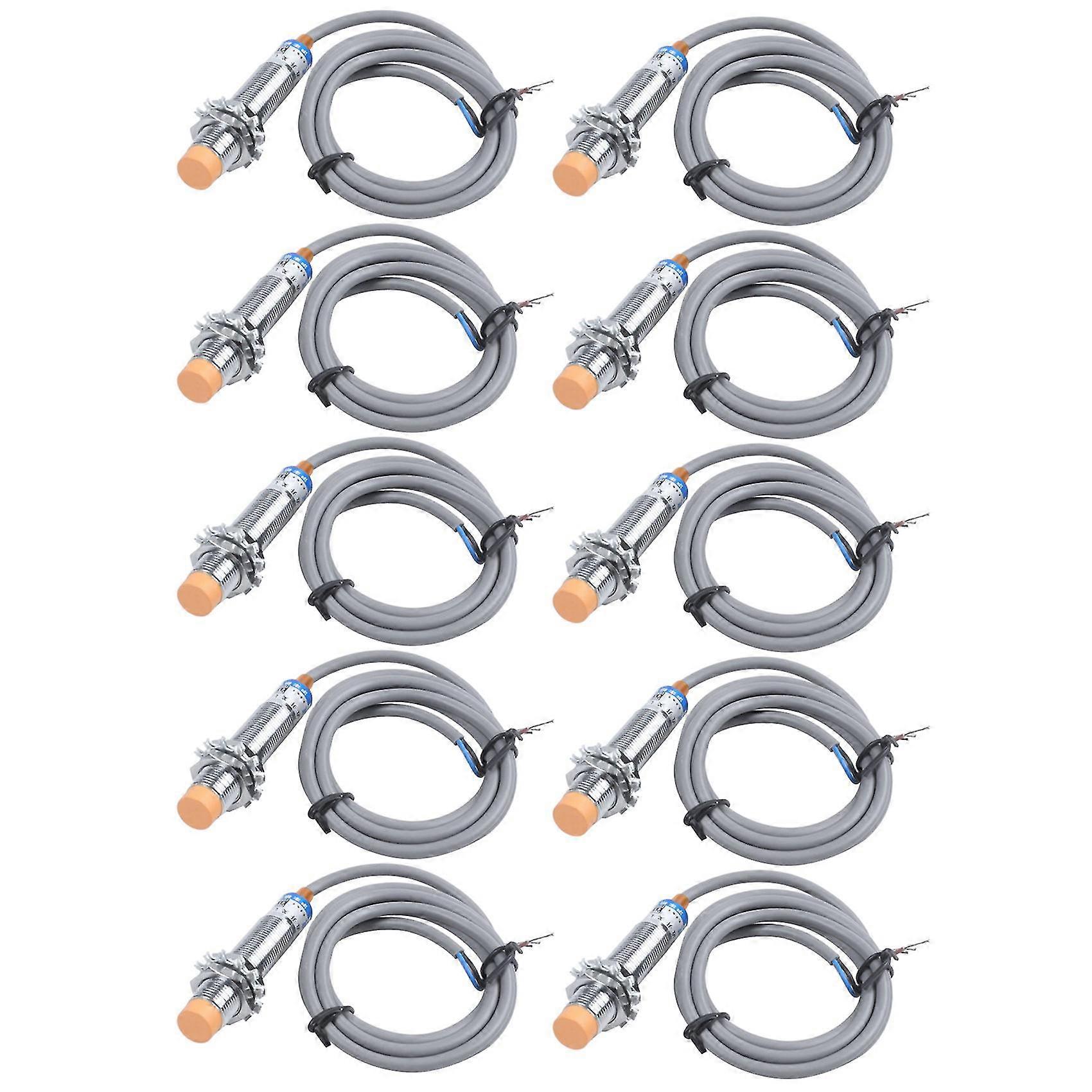 10x Dc6-36v 300ma Npn No 3-wire 4mm Tubular Inductive Proximity Sensor Switch Lj12a3-4-z-bx