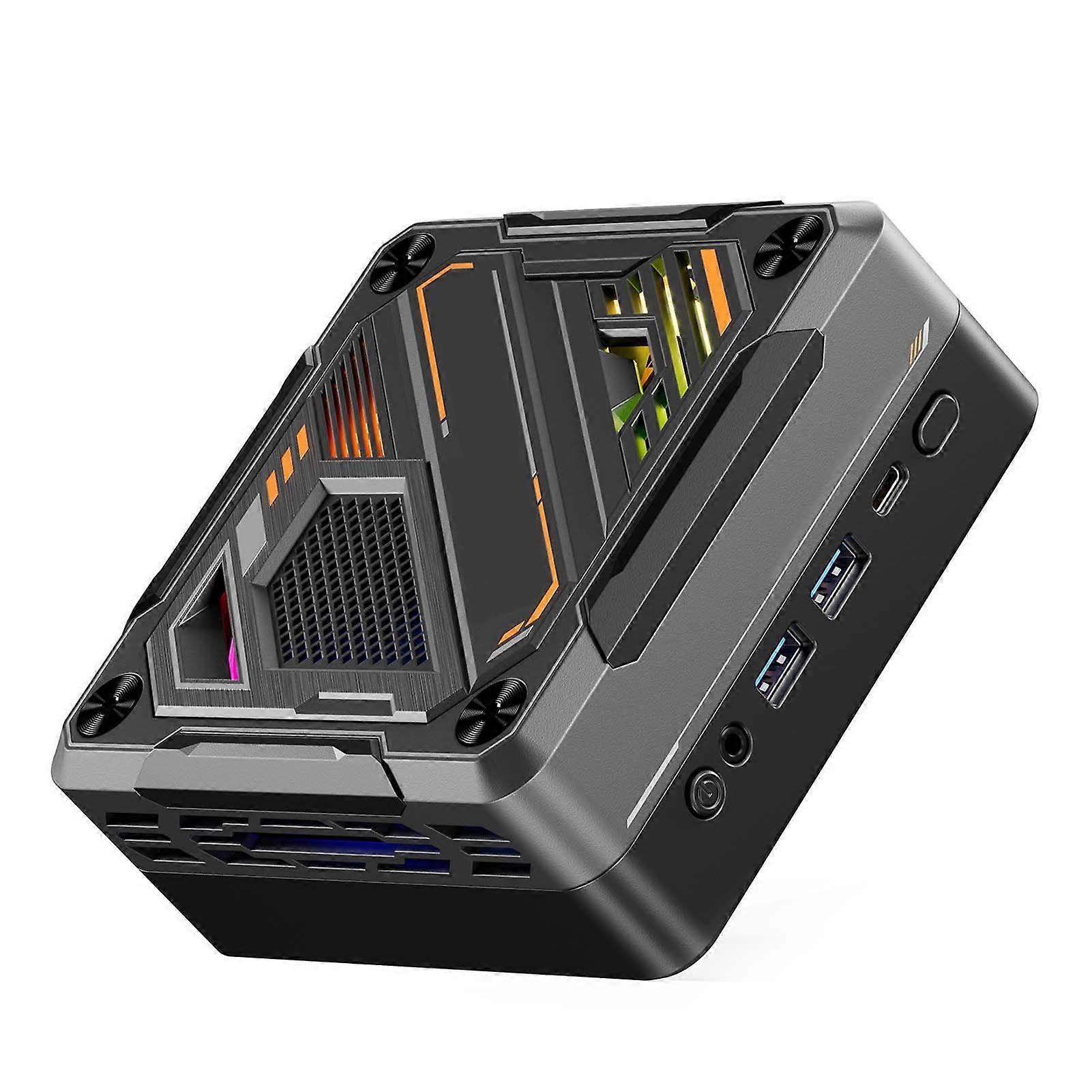 Mini Desktop Computer 8 Cores 16 Threads WIFI6 BT5.2 USB4 Support 4K Triple Screen Display for Office Conference Movie Games
