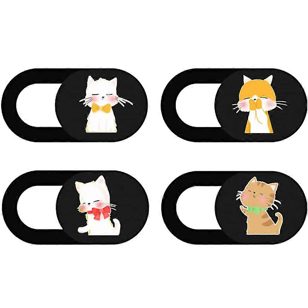 4個のラップトップカメラカバーカメラカバーステッカーセキュリティカバーウェブカメラカバースライドタブレットカメラスライダースマートフォンカメラカバー