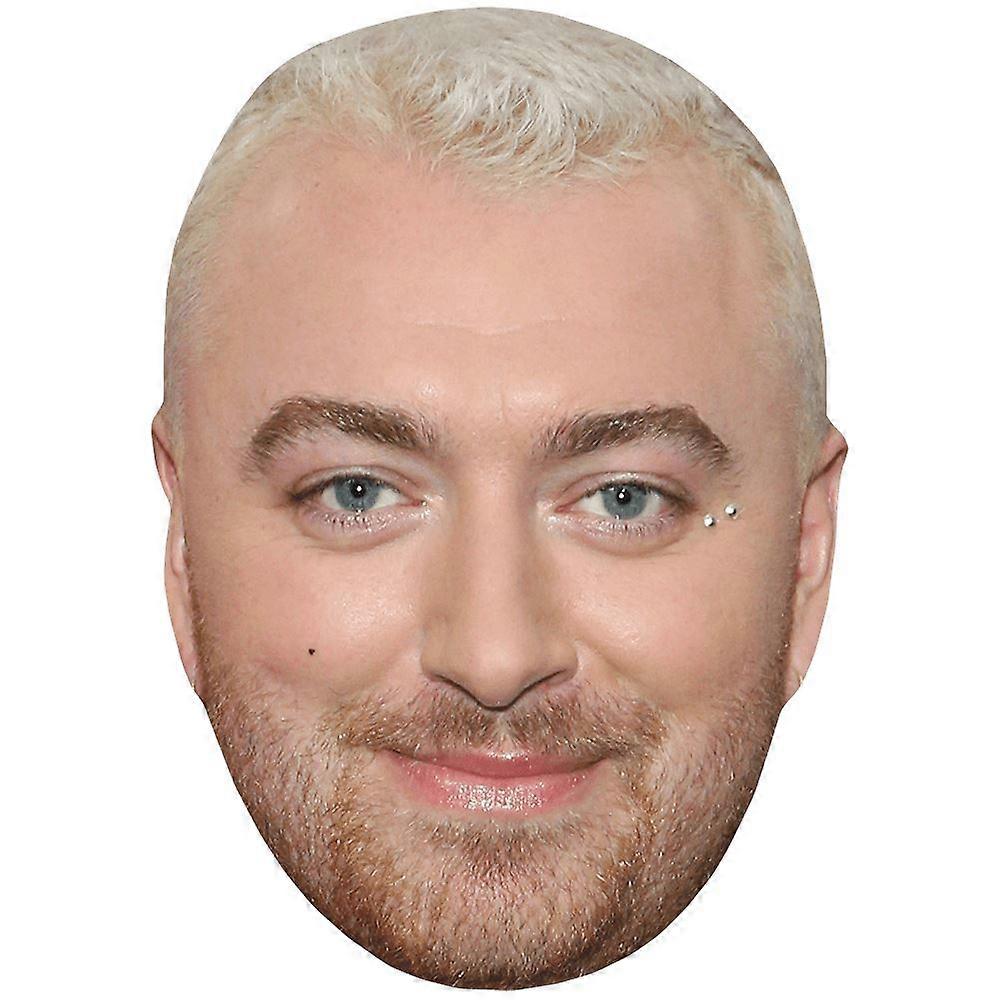 Sam Smith (Smile) Celebrity Mask, Flat Card Face