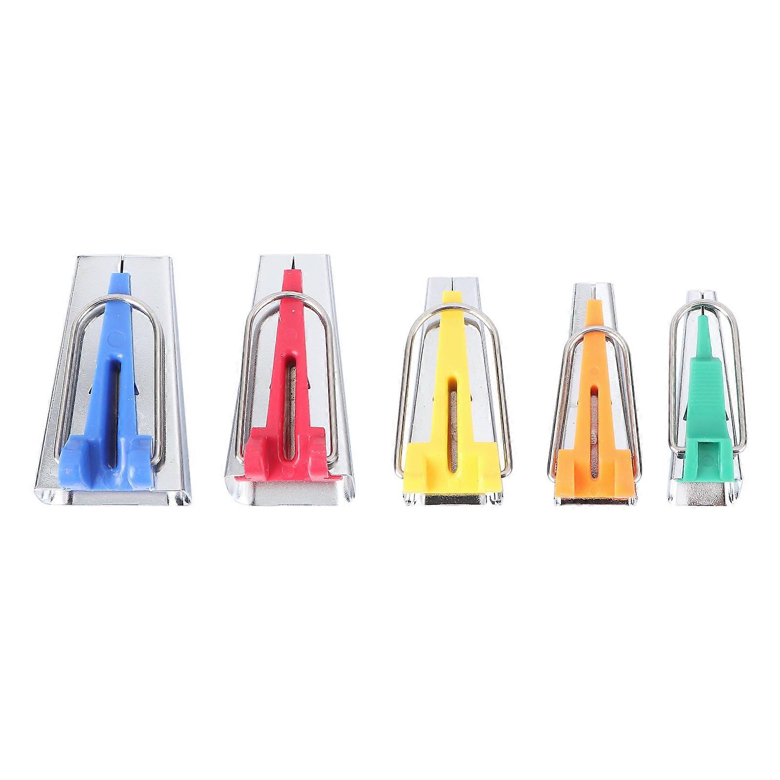 5 PCS Sewing Bias Tape Makers Set Bias Binding Maker Quilting Tape Maker Bias Tape Binder Binding Tool Binding Tape Maker