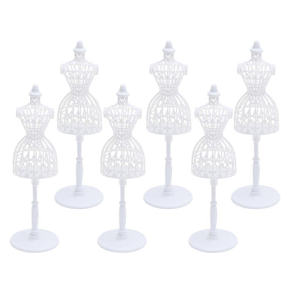 6 τεμ Gabys Dollhouae κοίλο μανεκέν μανεκέν φόρεμα maker diy κούκλα αξεσουάρ φόρεμα μορφή κούκλα φόρεμα στάση φόρεμα