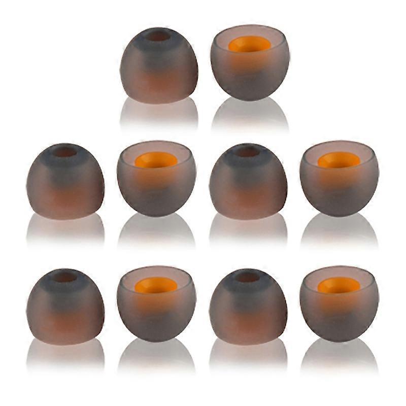 5 Pairs Soft Silicone Soundproof In-ear Ear Caps Replacement Earphone Accessory JIKAIX