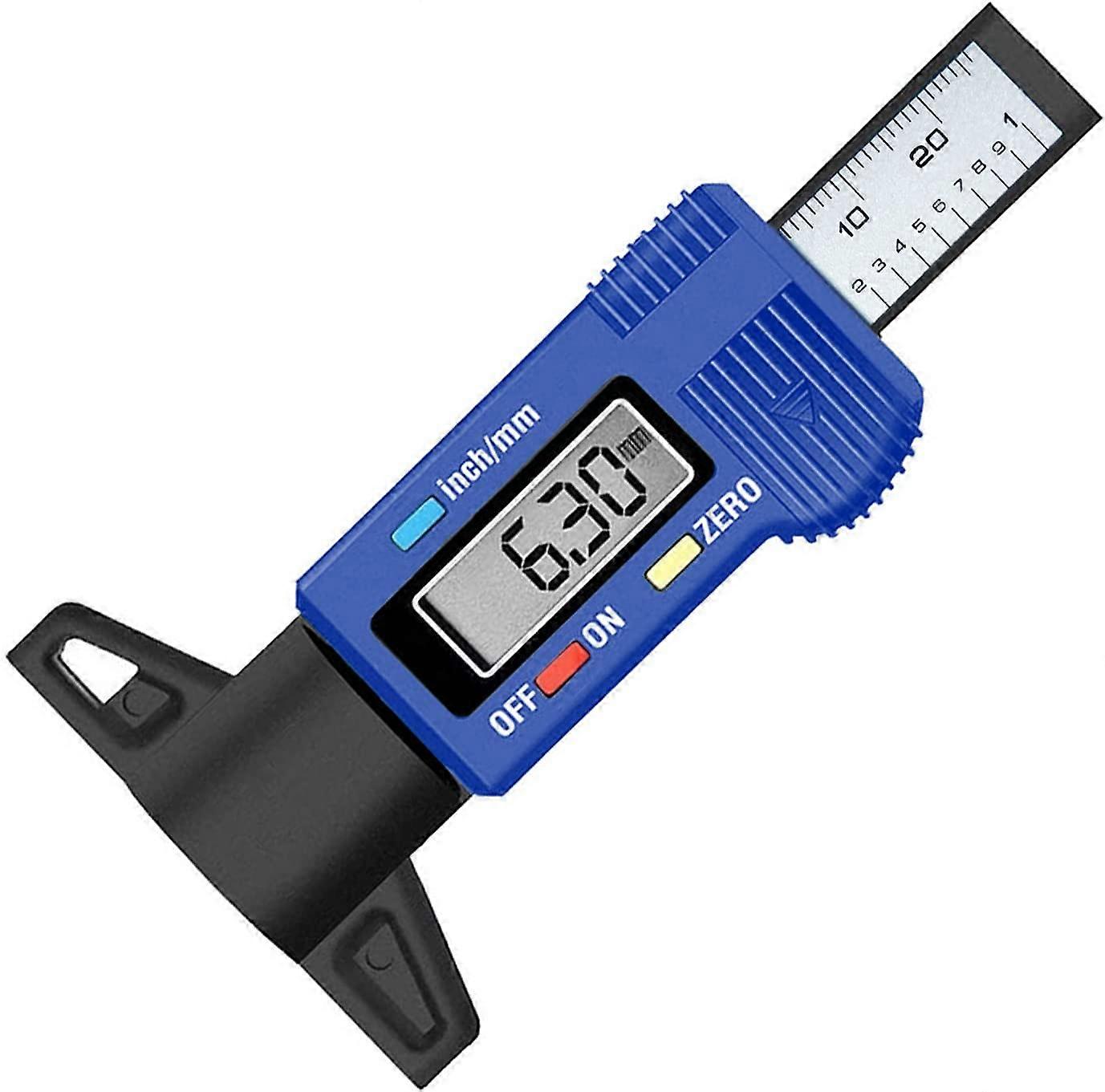 Digital Tire Depth Gauge Caliper LCD 0-25.4mm Digital Tire Depth Gauge for Auto Motorcycle Vans Truc