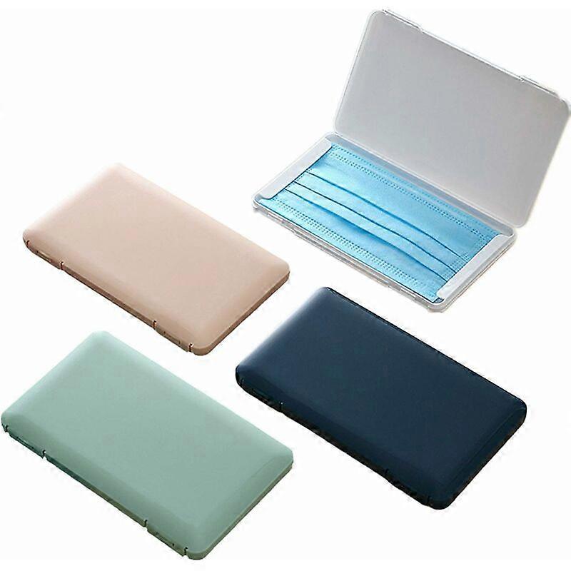 4 Pieces Portable Mask Storage Boxes, Waterproof Dustproof Storage Container, Reusable Mask Box