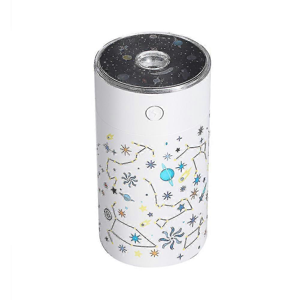 Starry Projection Lamp Air Humidifier Usb Portable Aromatherapy Essential Oil Diffuser With Led Light For Car Mini Mist Maker
