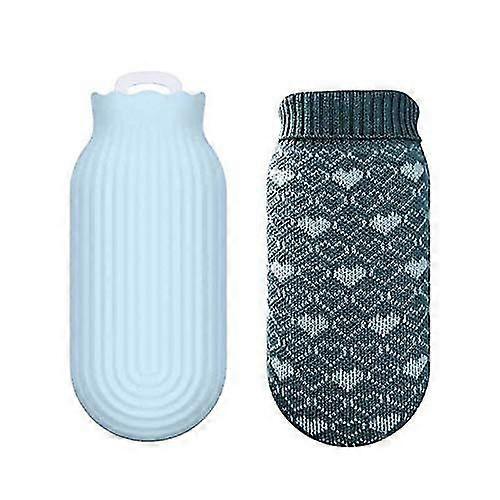 Silicone Hot Water Bottle For Keeping Warm Hot Compress.(long)