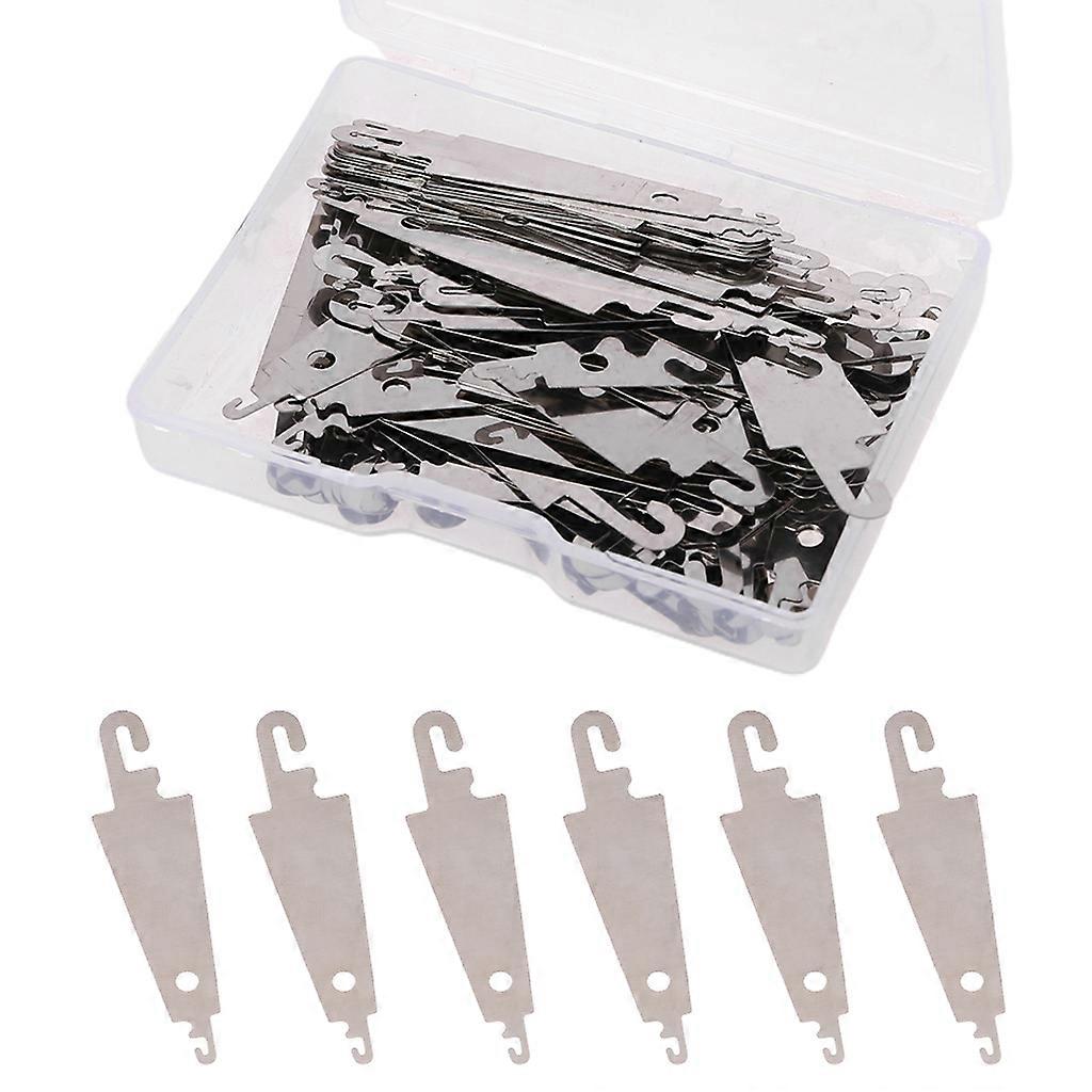 100pcs Metal Large Eye Needle Threaders Embroidery Cross Stitch Threading Tools